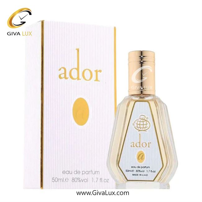  ادو پرفیوم  زنانه فرگرنس ورد اورجینال مدل Fragrance World Ador | ادور رایحه مشابه دیور جادور حجم  50 میل